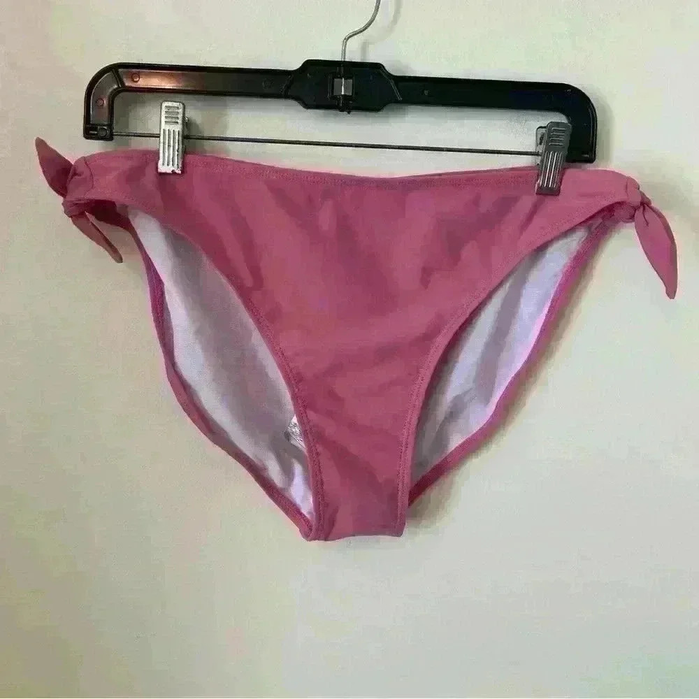 Swim Zip Side Tie Bikini Swimsuit Bottom UPF 50+
